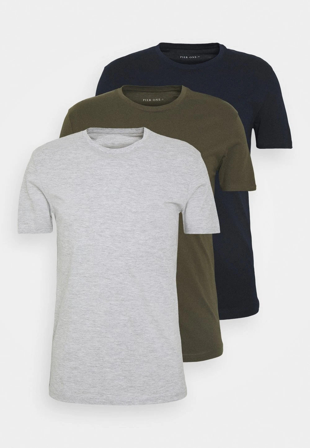 Bas Prix Pier One 3 PACK - T-shirt basique t-shirts col rond homme 15 Bas Prix Pier One 3 PACK - T-shirt basique t-shirts col rond homme – Image 13