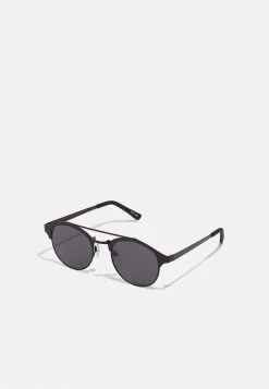 Pier One Prix Raisonnable UNISEX - Lunettes de soleil - black ronde