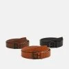 Produit de première qualité Pier One 3 PACK - Ceinture ceintures boucle ardillon unisex