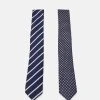 En Remise Pier One 2 PACK - Cravate cravates et nœuds papillon rayures homme