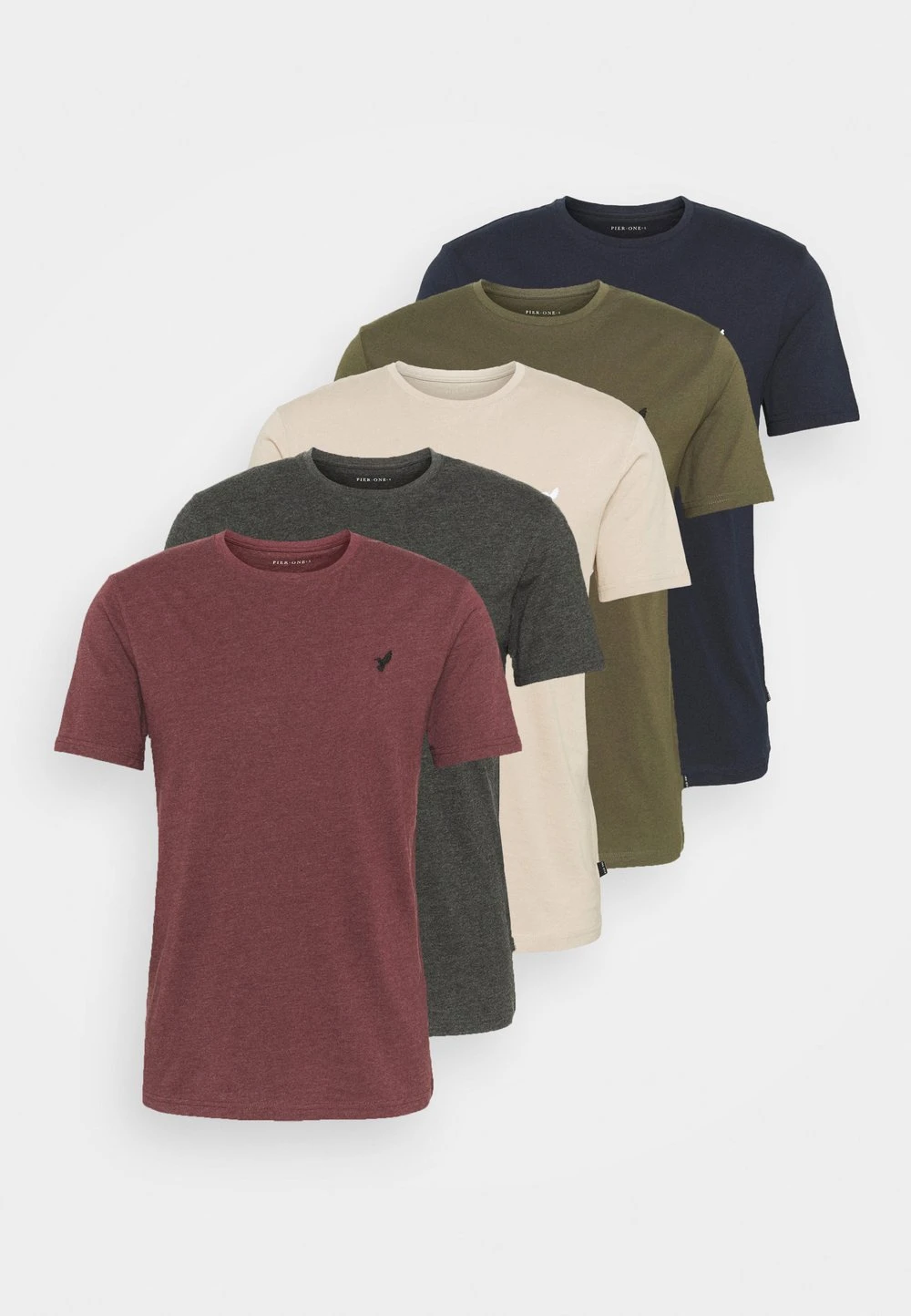 Pier One 5 PACK - T-shirt basique Qualité Garantie t-shirts col rond homme 11 Pier One 5 PACK - T-shirt basique Qualité Garantie t-shirts col rond homme – Image 9