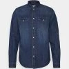 Pier One DENIM SHIRT - Chemise Soldes chemises col kent homme -Promos Pier One Boutique 14816eb33aa843d586d3ae8070a120b6