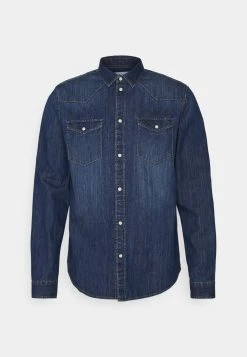 Pier One DENIM SHIRT - Chemise Soldes chemises col kent homme