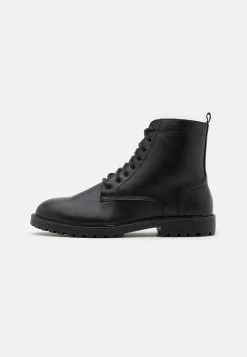 Pas Cher Pier One Bottines à lacets bottes rond homme