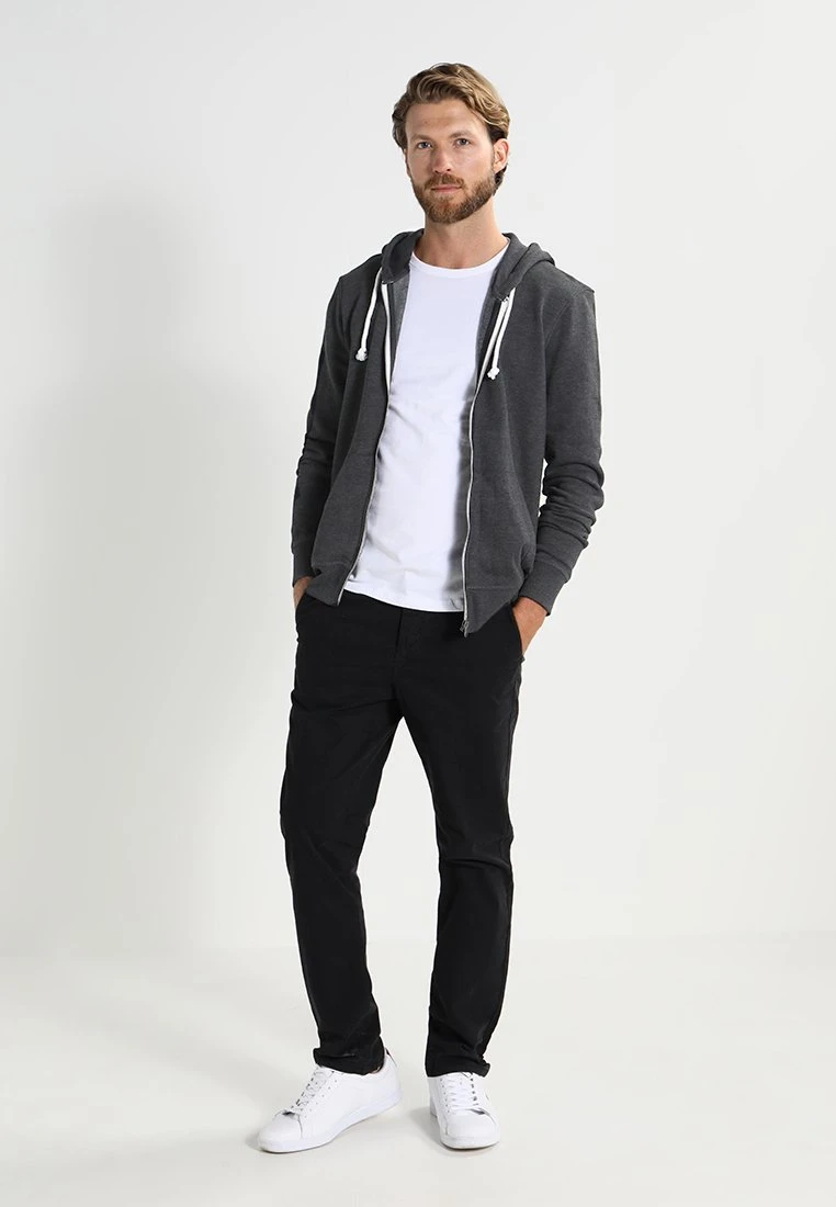 Bonne Qualité Pier One Sweat à capuche zippé pulls et gilets homme 4 Bonne Qualité Pier One Sweat à capuche zippé pulls et gilets homme – Image 2