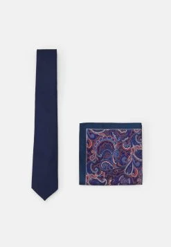 Authentique 100% Pier One SET - Cravate pochettes de costume paisley/cachemire homme