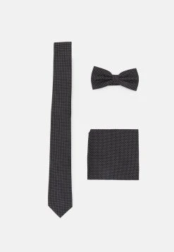 Bonne Qualité Pier One SET - Cravate pochettes de costume à pois homme