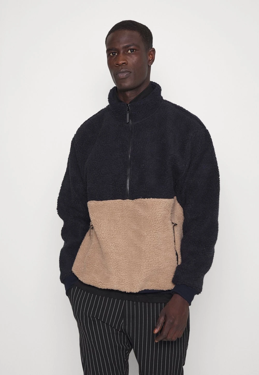 Pier One excellente qualité Sweat polaire sweats & hoodies col camionneur homme 3 Pier One excellente qualité Sweat polaire sweats & hoodies col camionneur homme