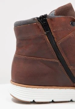 Qualité Garantie Pier One LEATHER - Bottines à lacets boots et bottes rond homme -Promos Pier One Boutique 4f471f0447824443b816aba1b5385b40