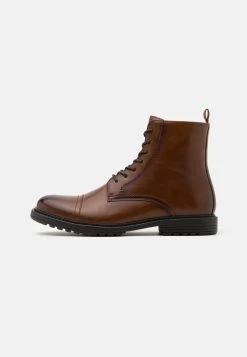 Prix Sympa Pier One Bottines à lacets bottes rond homme