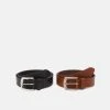 Pier One LEATHER 2 PACK - Ceinture Prix Exclusifs ceintures boucle ardillon homme -Promos Pier One Boutique 7792092386d1430fbebc6bfbacb57a33