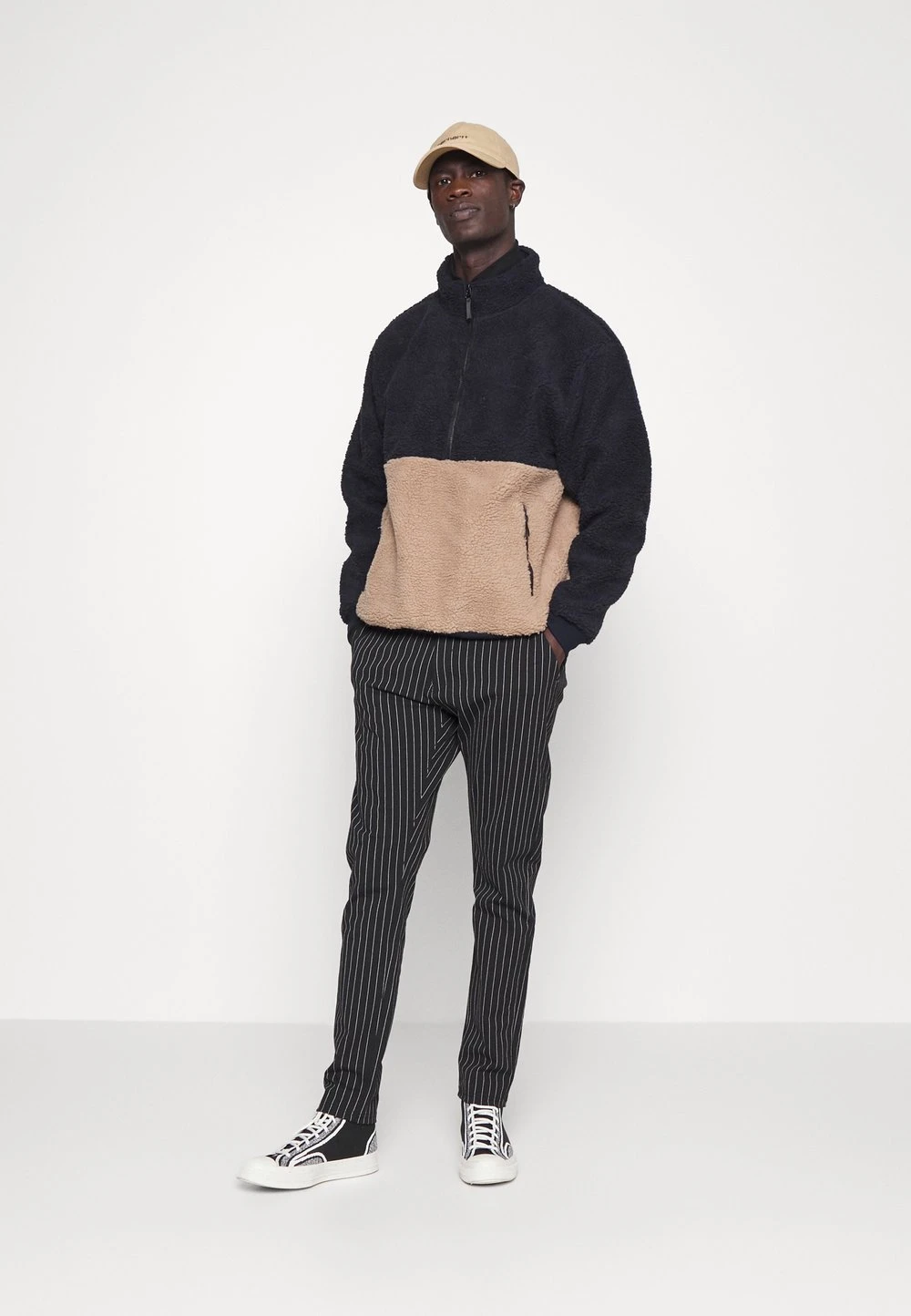 Pier One excellente qualité Sweat polaire sweats & hoodies col camionneur homme 4 Pier One excellente qualité Sweat polaire sweats & hoodies col camionneur homme – Image 2