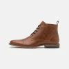 Prix Sympa Pier One LEATHER - Bottines à lacets - camel bottes rond homme -Promos Pier One Boutique 7f6ed8cf4c8f455e8a7d73b5406b1386