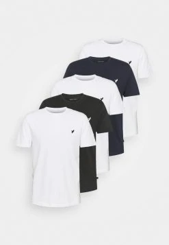 Pier One 5 PACK - T-shirt basique Prix Gelé t-shirts col rond homme -Promos Pier One Boutique 8041bfdceeaa4d4a9a850e92a8c64783