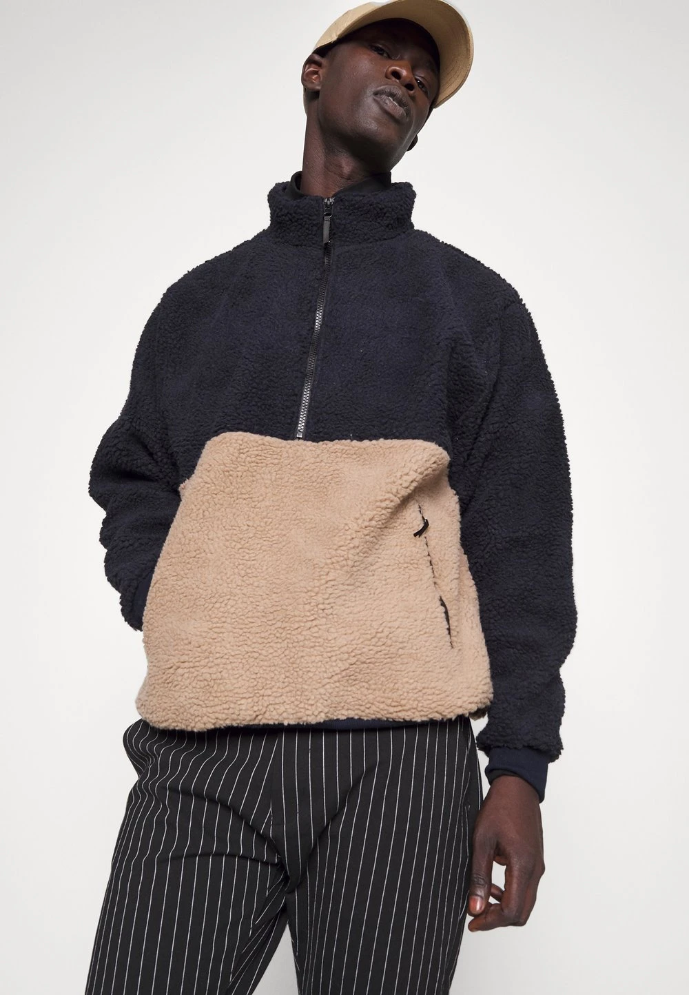 Pier One excellente qualité Sweat polaire sweats & hoodies col camionneur homme 6 Pier One excellente qualité Sweat polaire sweats & hoodies col camionneur homme – Image 4