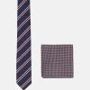 Promos Pier One SET - Cravate pochettes de costume rayures homme
