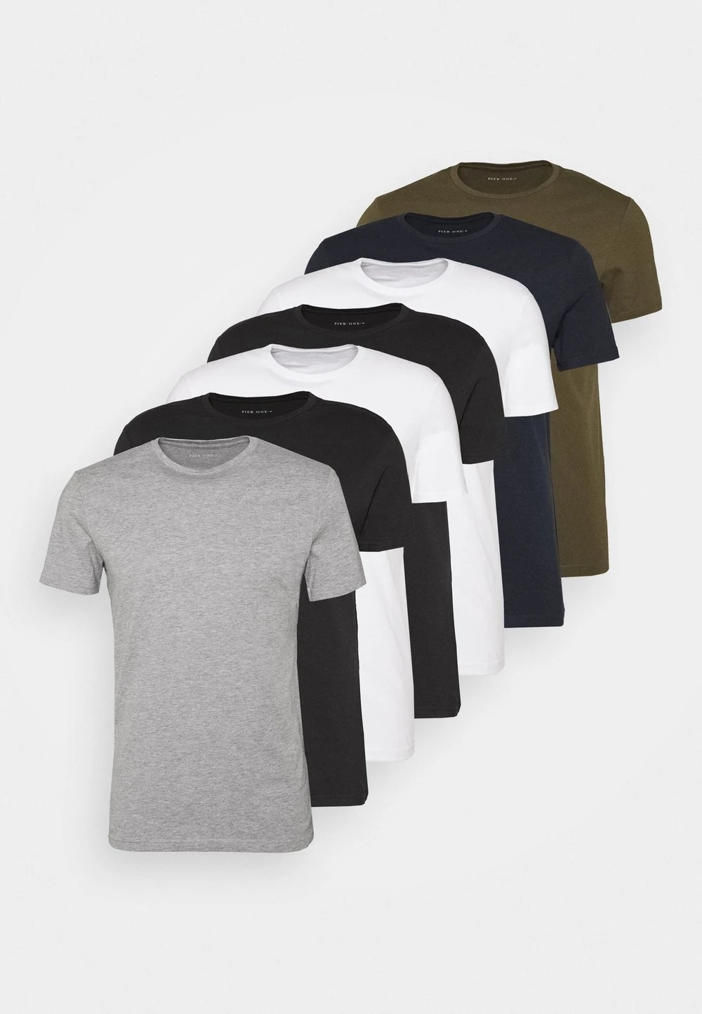 Pier One Prix Gelé 7 PACK - T-shirt basique t-shirts col rond homme 15 Pier One Prix Gelé 7 PACK - T-shirt basique t-shirts col rond homme – Image 13
