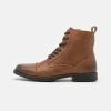 Pier One LEATHER - Bottines à lacets Prix Exclusifs bottes rond homme -Promos Pier One Boutique abcbdda6d4f04069978d26b034a529a1
