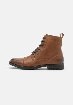 Pier One LEATHER - Bottines à lacets Prix Exclusifs bottes rond homme