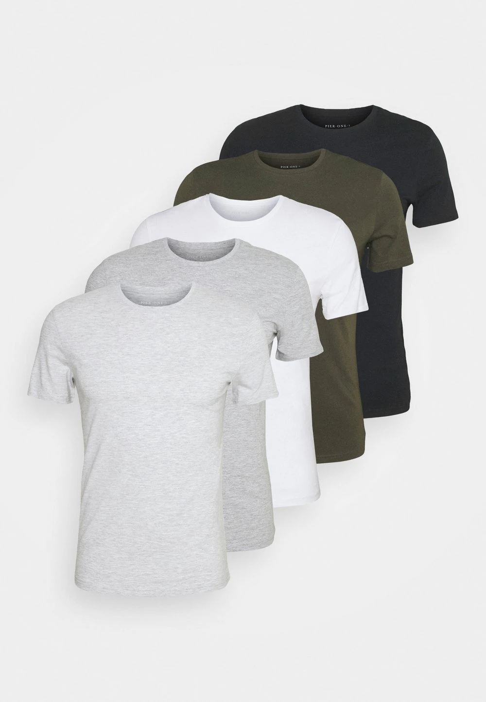 Prix Bradés Pier One 5 PACK - T-shirt basique t-shirts col rond homme 13 Prix Bradés Pier One 5 PACK - T-shirt basique t-shirts col rond homme – Image 11