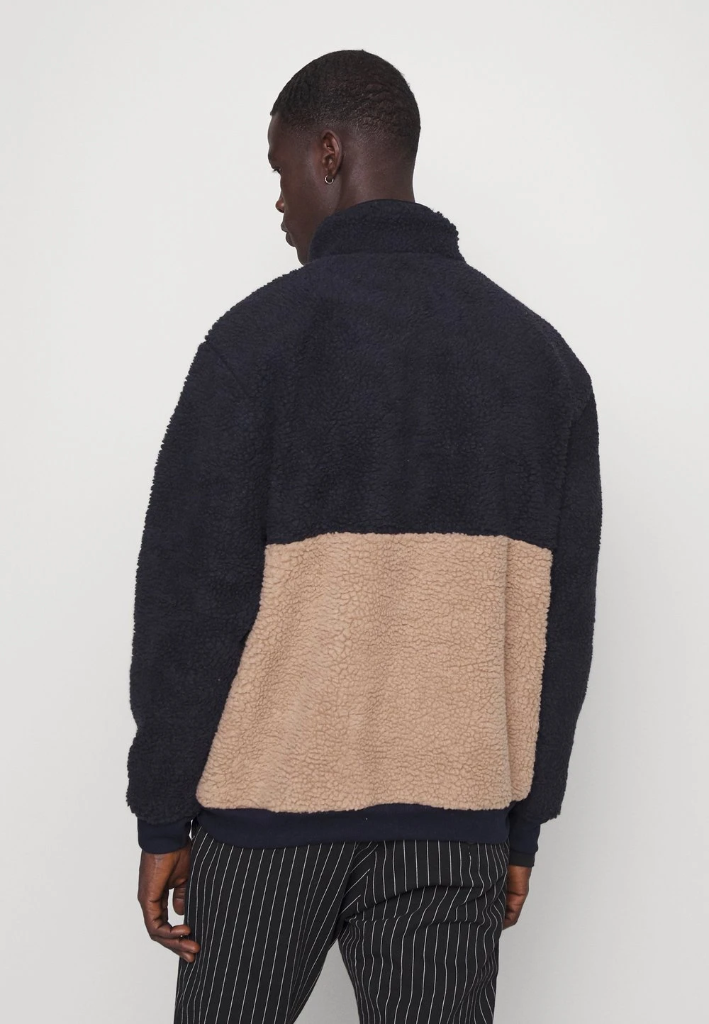 Pier One excellente qualité Sweat polaire sweats & hoodies col camionneur homme 5 Pier One excellente qualité Sweat polaire sweats & hoodies col camionneur homme – Image 3