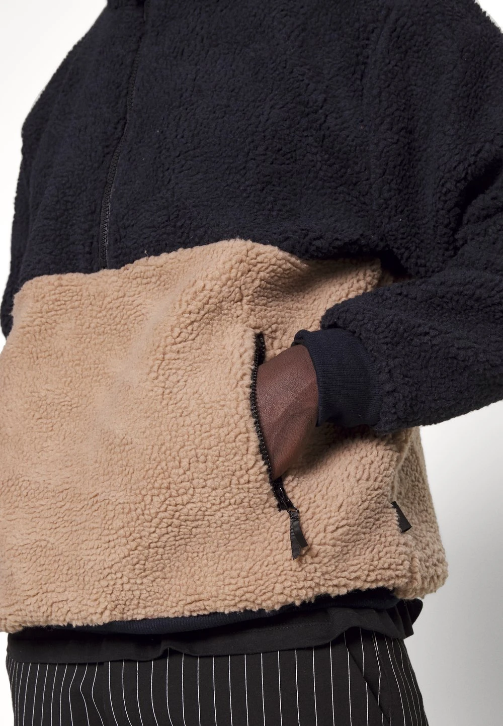 Pier One excellente qualité Sweat polaire sweats & hoodies col camionneur homme 8 Pier One excellente qualité Sweat polaire sweats & hoodies col camionneur homme – Image 6