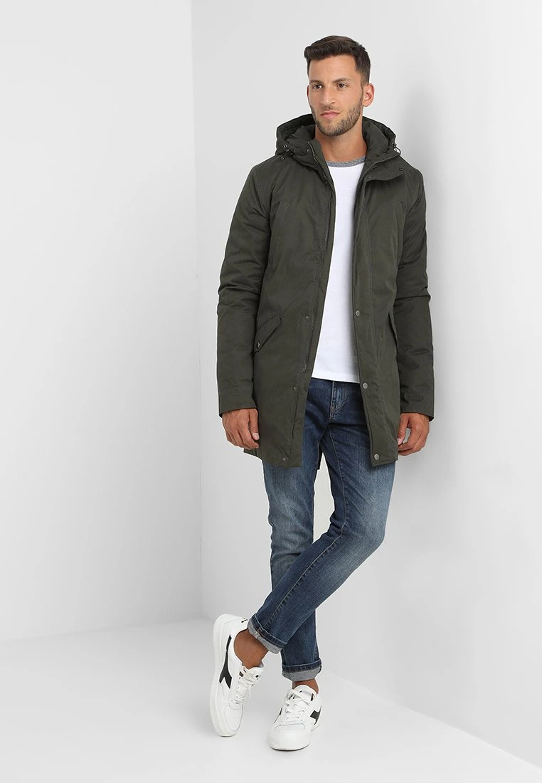 Pier One Qualité Supérieure Parka manteaux capuche homme 4 Pier One Qualité Supérieure Parka manteaux capuche homme – Image 2