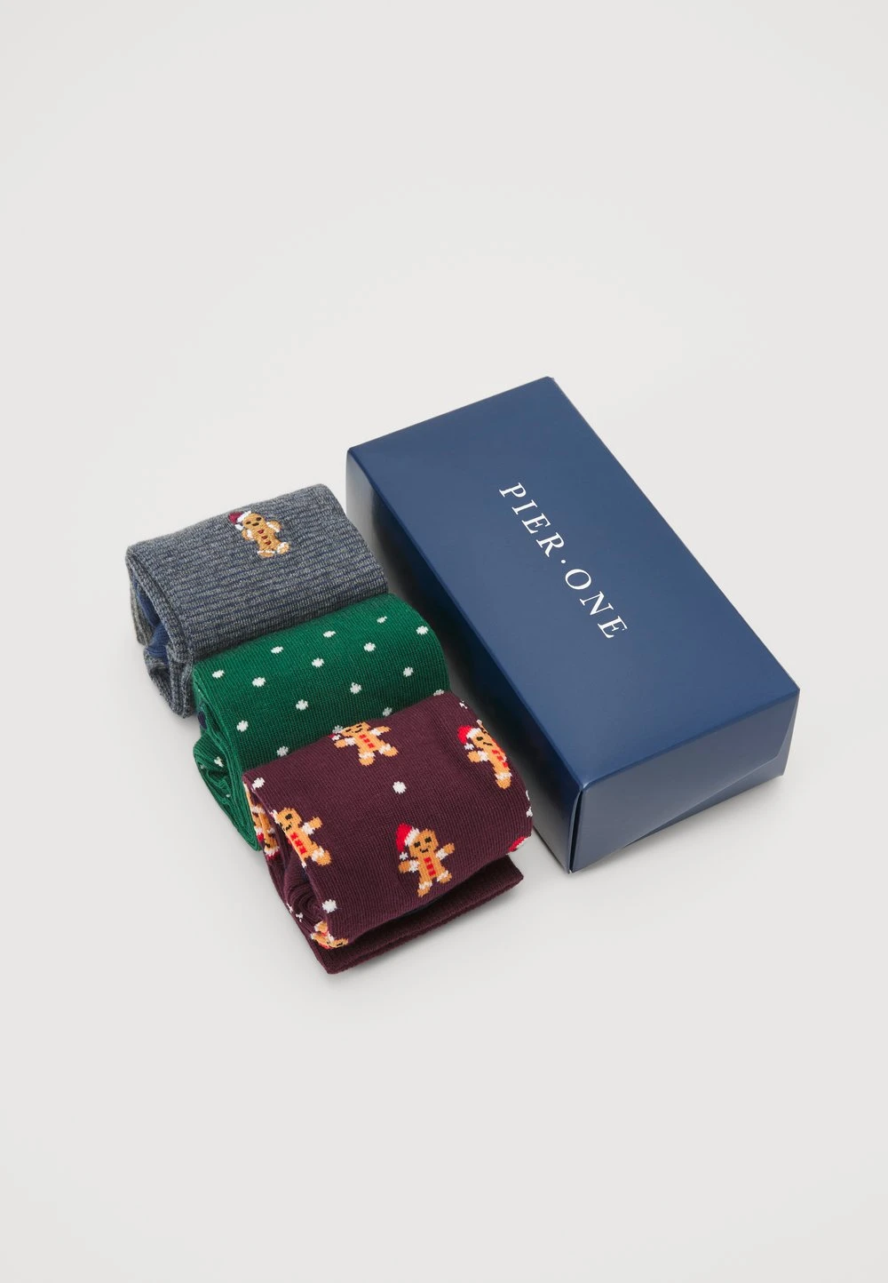 Pier One Prix Préférentiel XMAS GIFT BOX 3 PACK - Chaussettes sous-vêtements & chaussettes à pois homme 4 Pier One Prix Préférentiel XMAS GIFT BOX 3 PACK - Chaussettes sous-vêtements & chaussettes à pois homme – Image 2