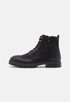 Pier One Vendre-Réclame LEATHER - Bottines à lacets bottes rond homme