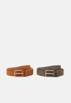 Pier One Bonne Qualité 2 PACK UNISEX - Ceinture ceintures boucle ardillon