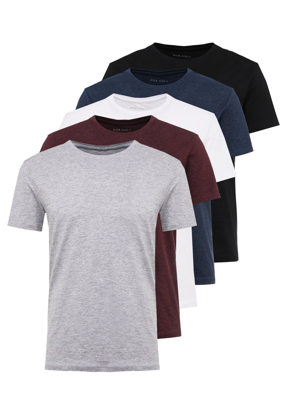 Prix Bradés Pier One 5 PACK - T-shirt basique t-shirts col rond homme 8 Prix Bradés Pier One 5 PACK - T-shirt basique t-shirts col rond homme – Image 6