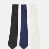 Pier One Qualité Garantie 3 PACK - Cravate cravates et nœuds papillon couleur unie homme -Promos Pier One Boutique fa4013febbe6406e84c28e4622ff1ca2