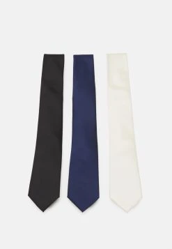 Pier One Qualité Garantie 3 PACK - Cravate cravates et nœuds papillon couleur unie homme